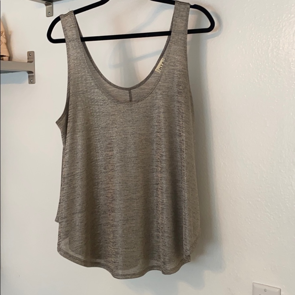 Metallic silver tank